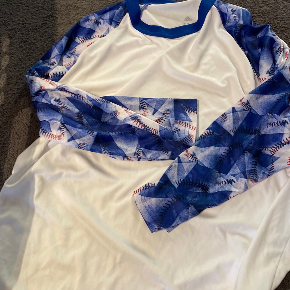 Adidas long sleeve baseball shirt